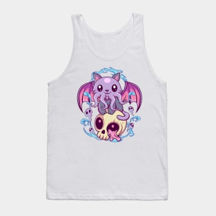 Skull Cat  Octopus Kawaii Gothic Tank Top